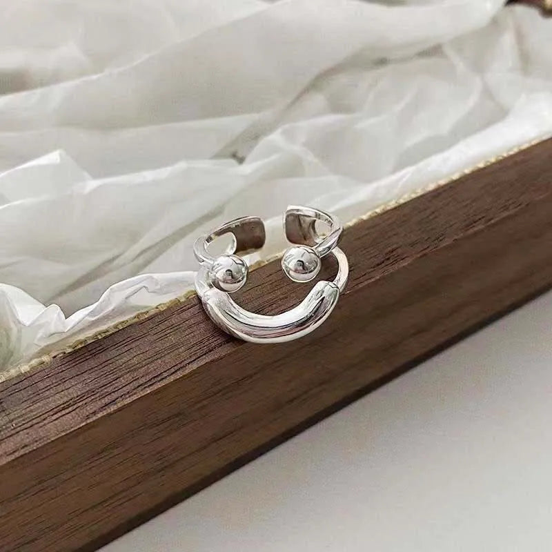 Smile Face Open Rings
