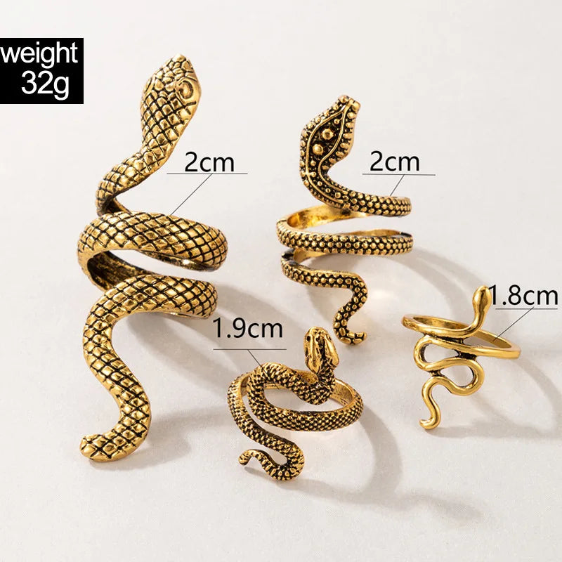 Vintage Long Snake Ring
