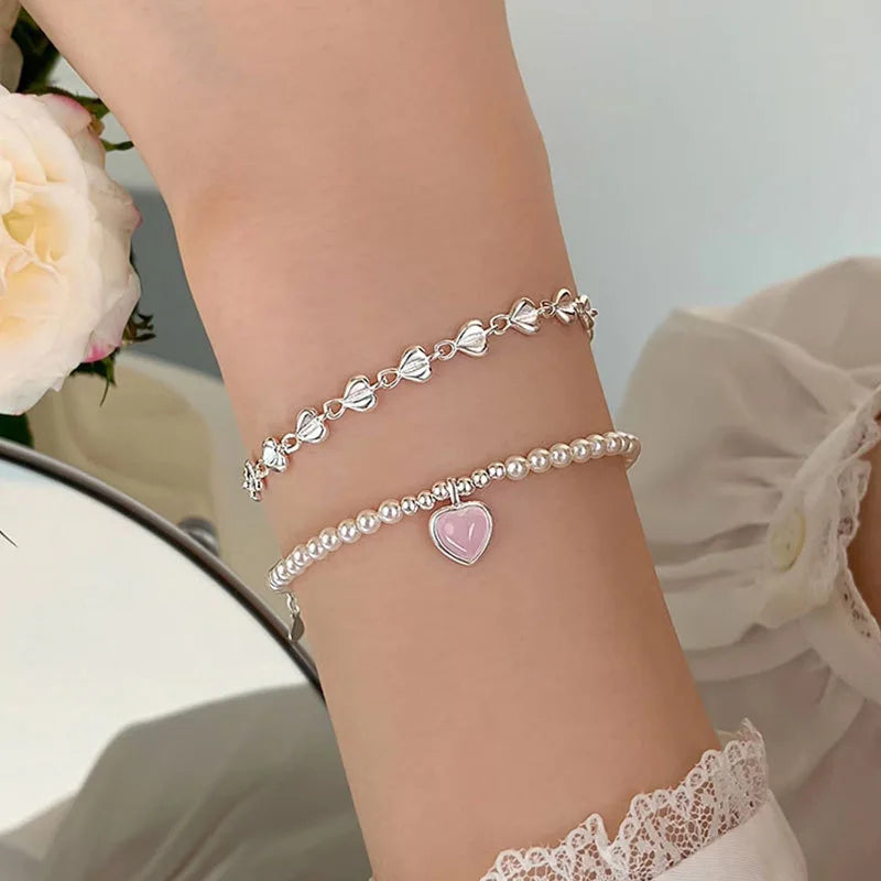 Small Round Pearl Bracelets