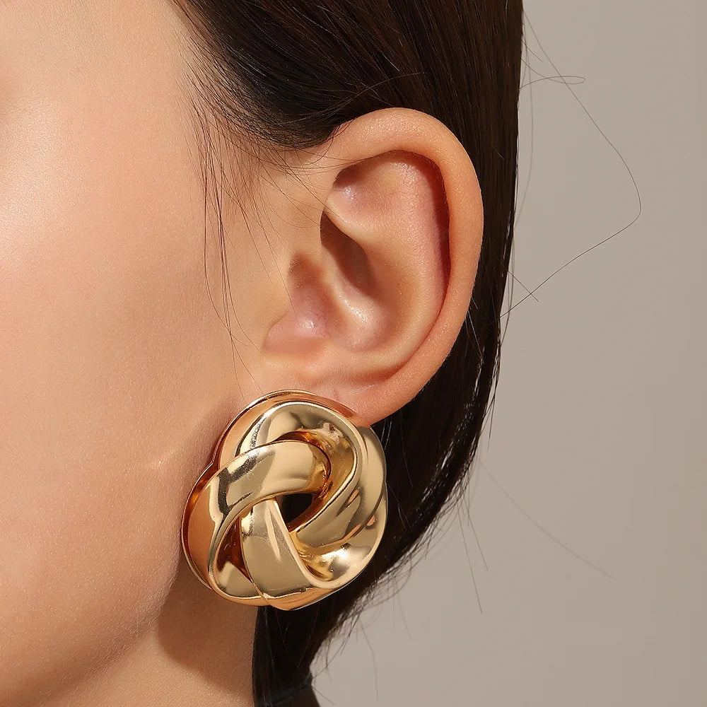 Spiral Twist Knot Earrings