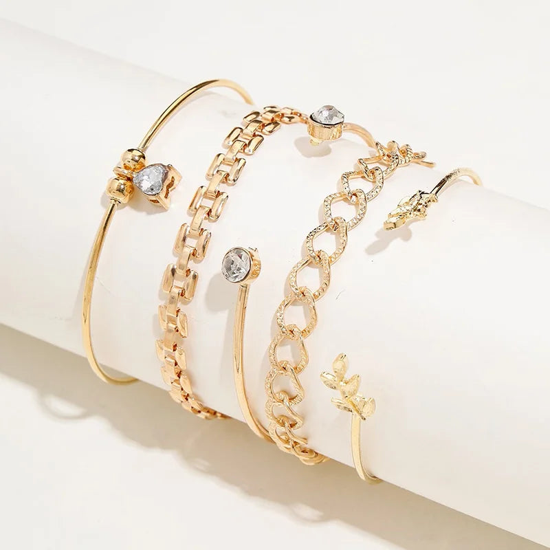 Geometric Link Chain Bracelet