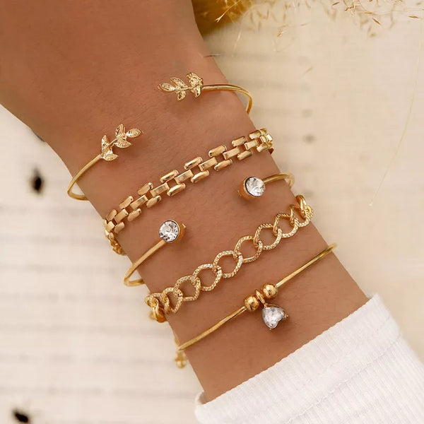Geometric Link Chain Bracelet