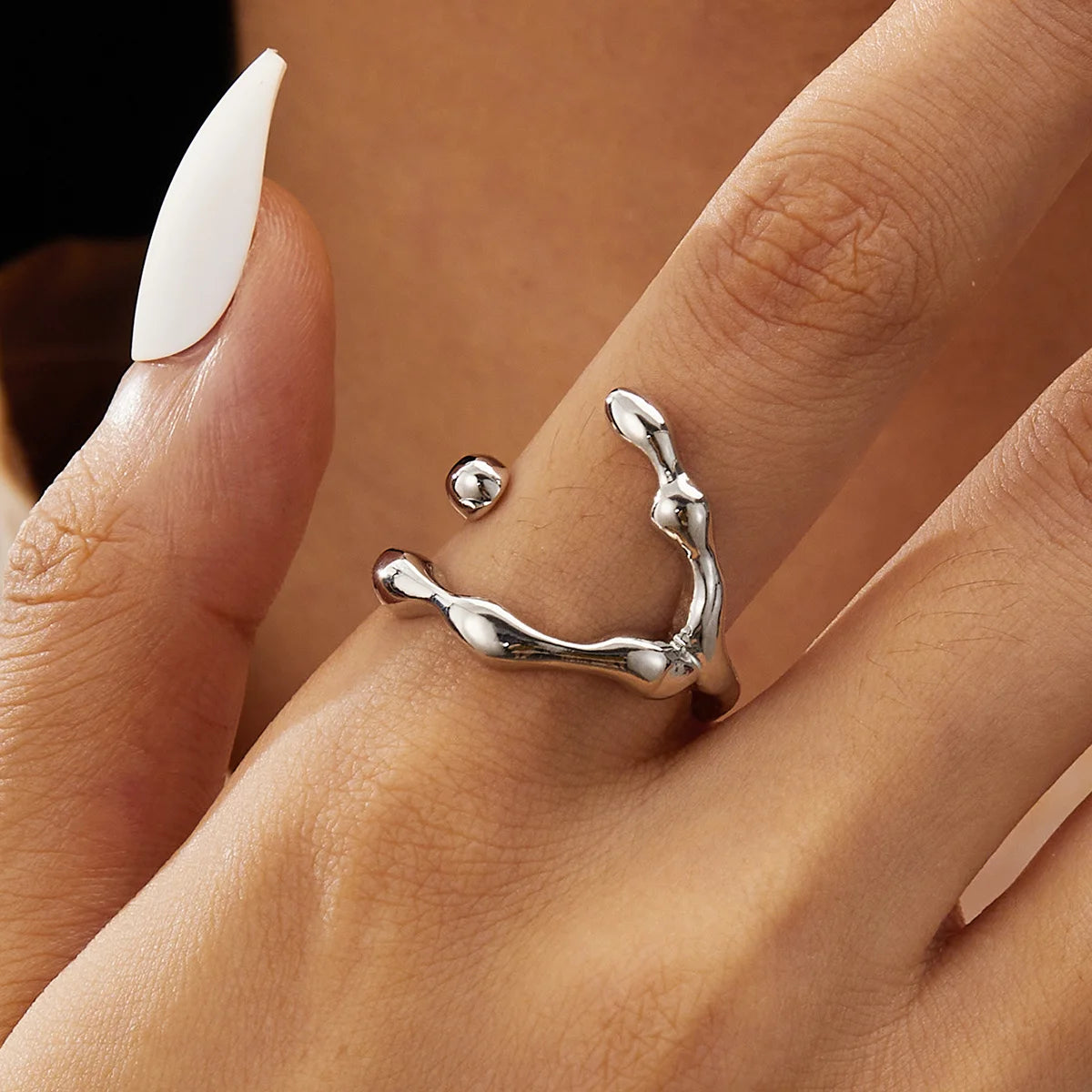 Lava Waterdrop Ring