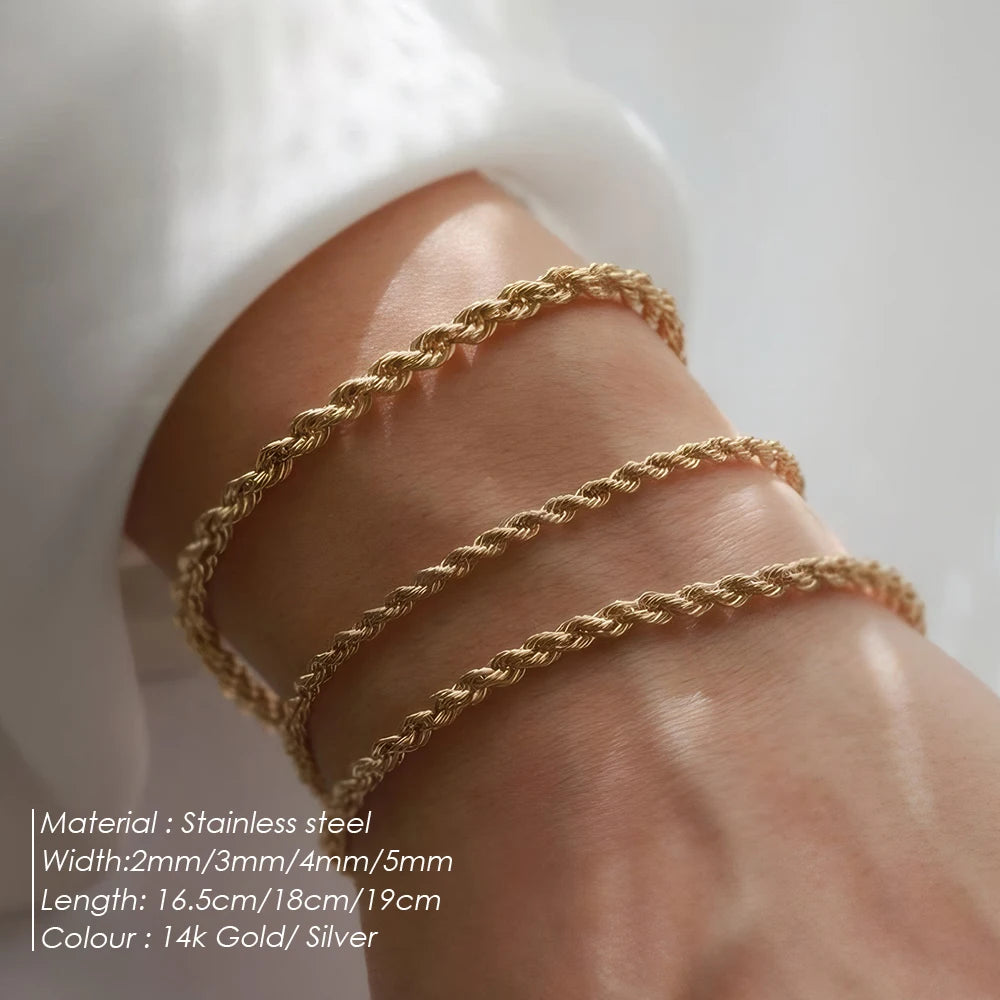 EManco Twisted  Rope Chian Bracelet
