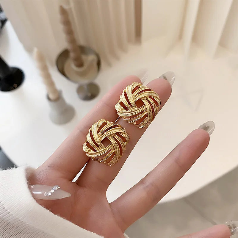 Square Clip  Earrings