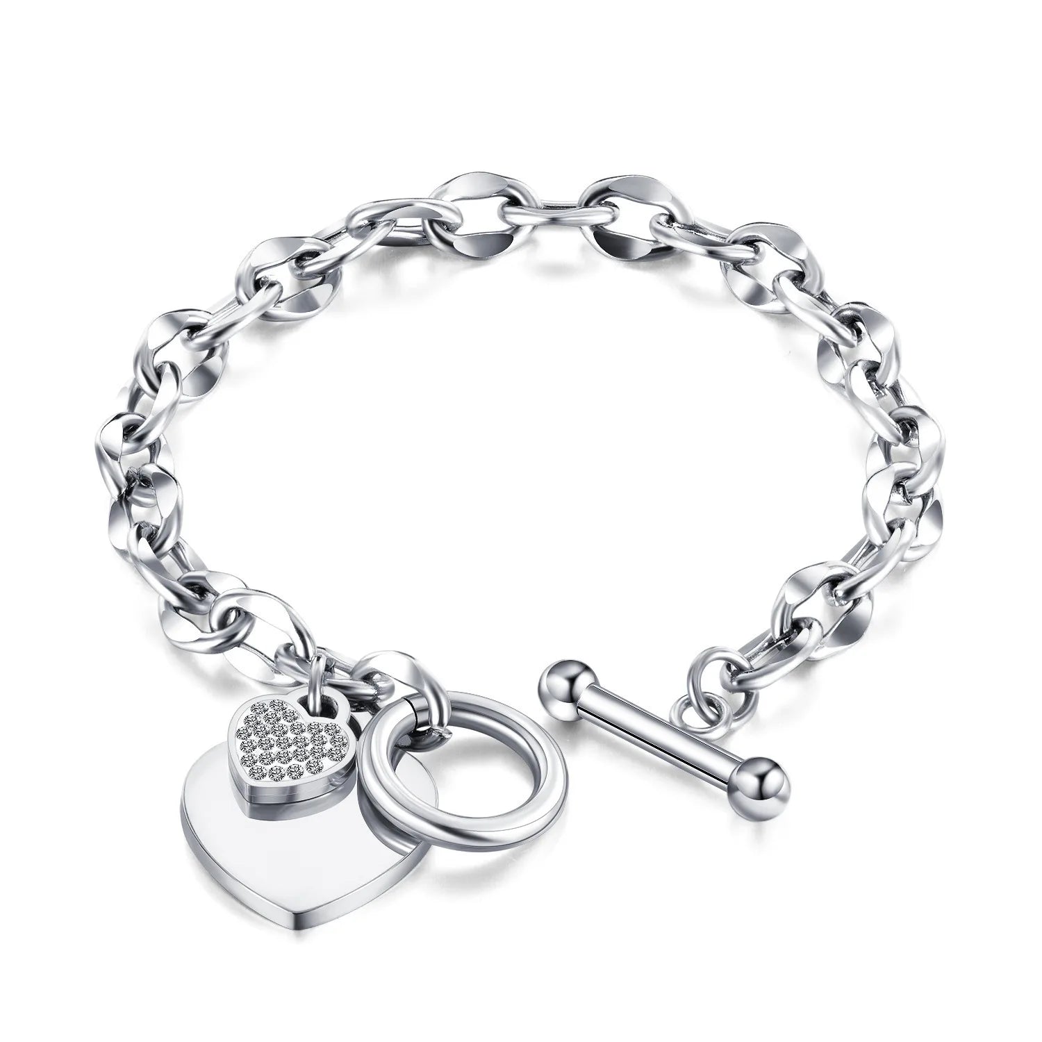 Heart Pendant Bracelet & Bangle For Women