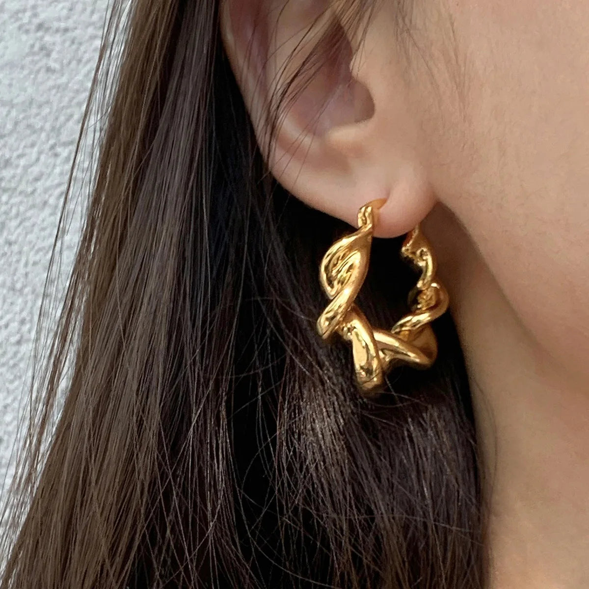 Twist Hoop Earrings