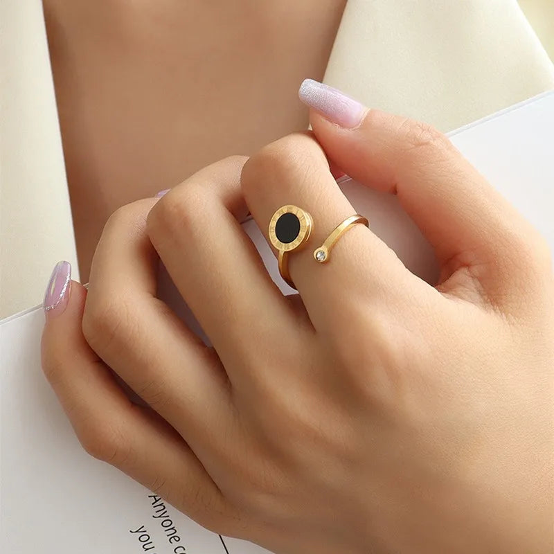 Black Shell Opening Rings