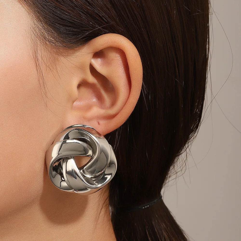 Spiral Twist Knot Earrings