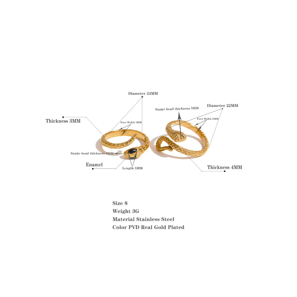 Yhpup Waterproof Snake Ring
