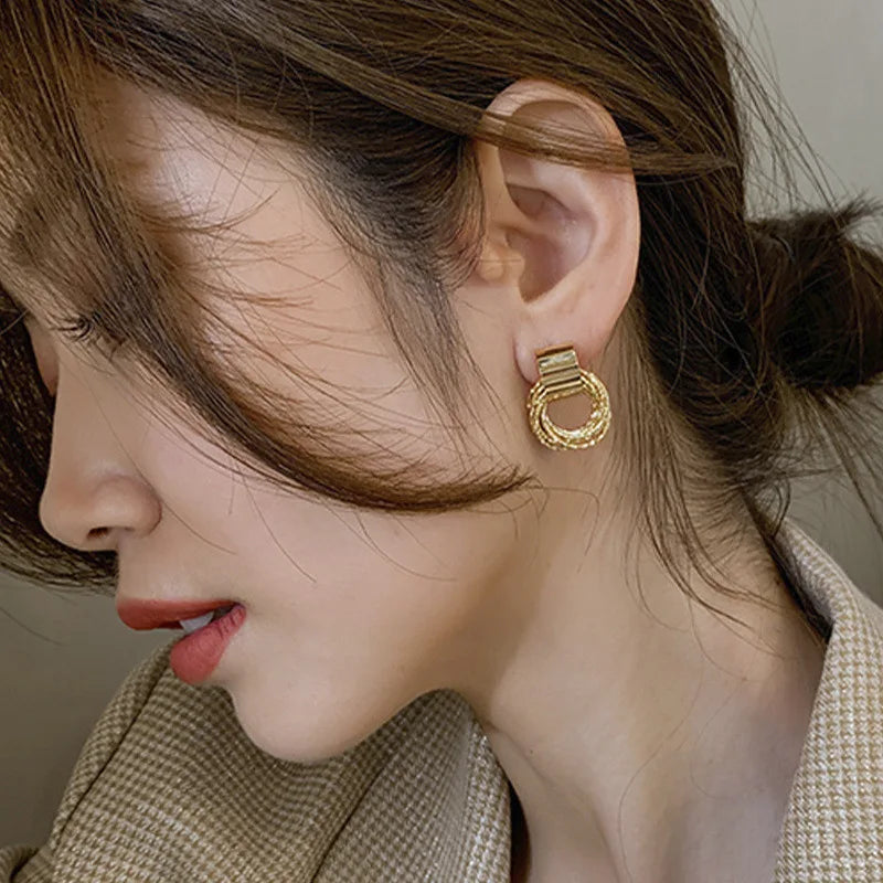 Multiple Circle Stud Earrings