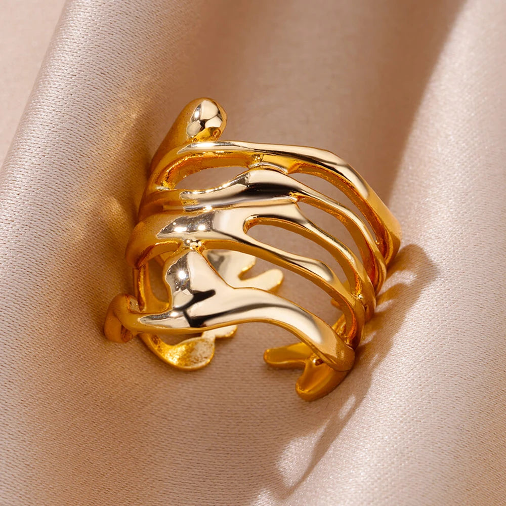 Hollow Wide Ring