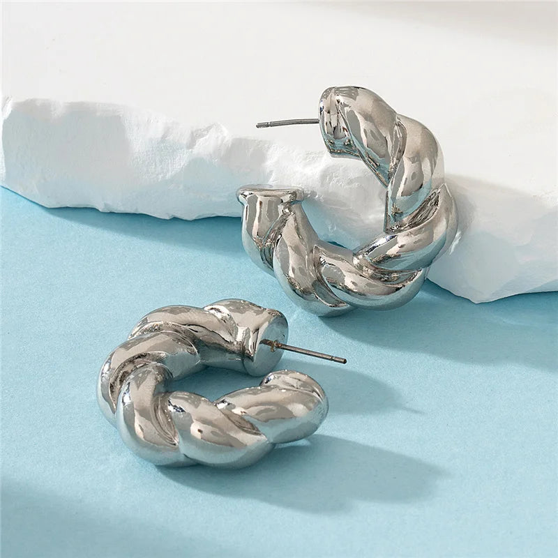 Twists Hoop Earring