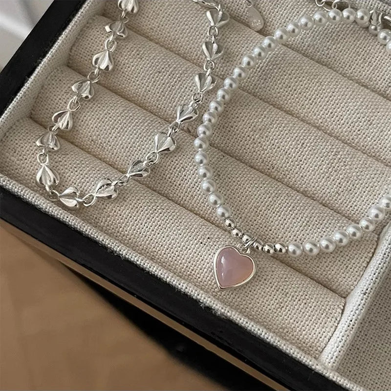 Small Round Pearl Bracelets
