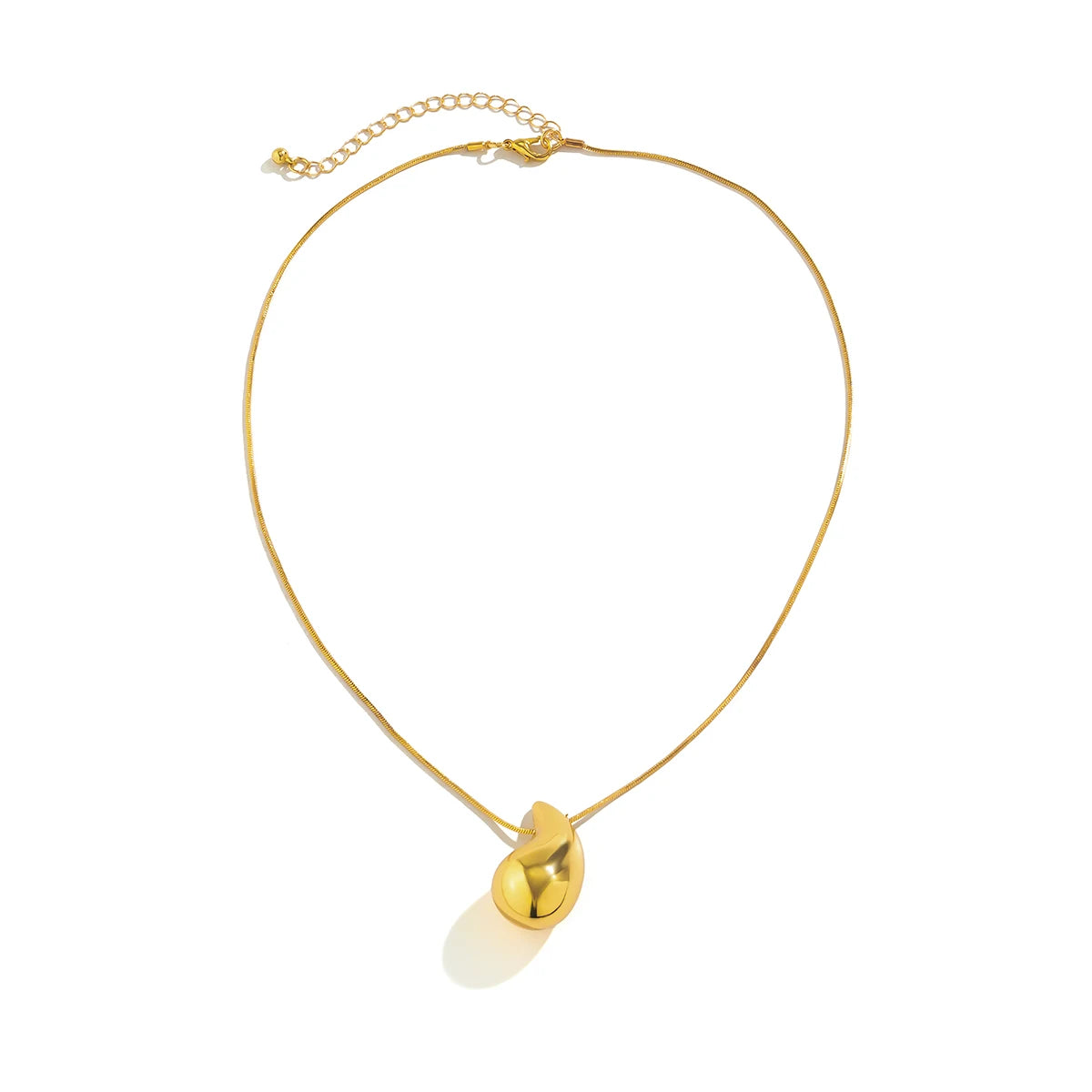 Snake Bone Chain Beans Pea Pendant Choker Necklace
