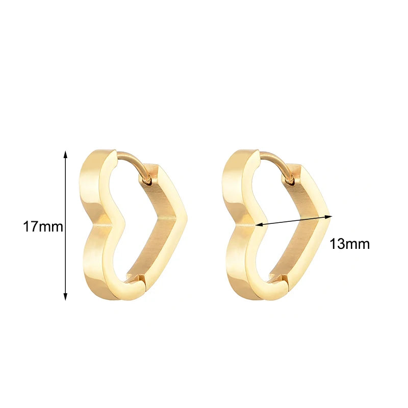 Heart Star Oval Earrings
