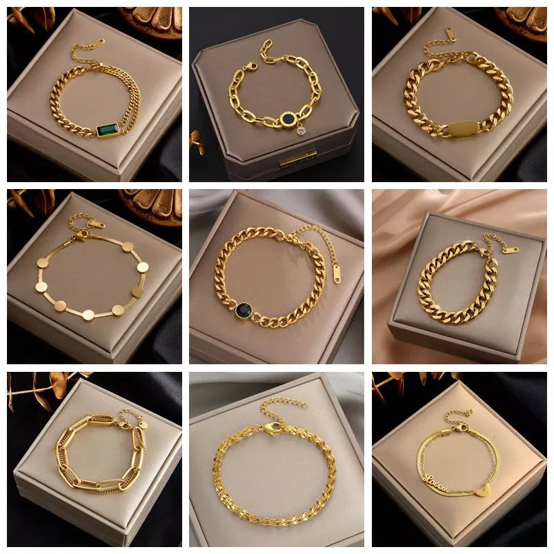 Link Chain Bangle Bracelet
