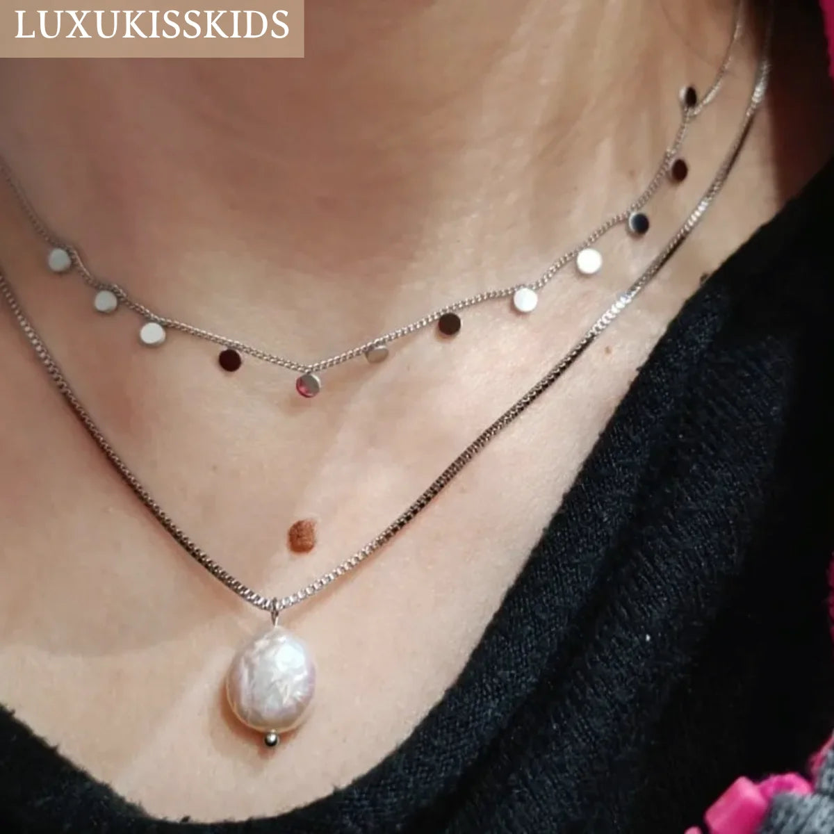 Chains Necklaces Bohemia Star Heart Collier Elegant