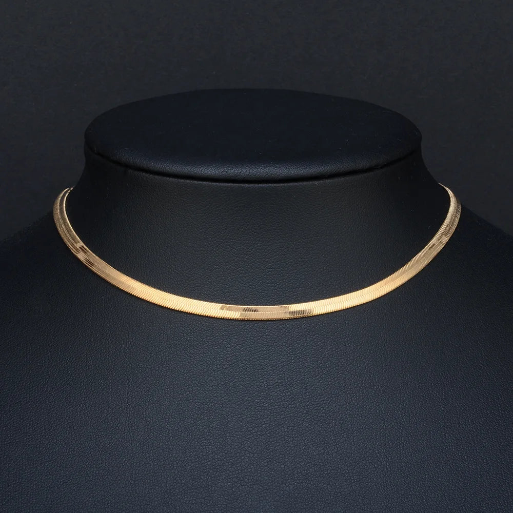 Blade Necklace Snake Bone Chain
