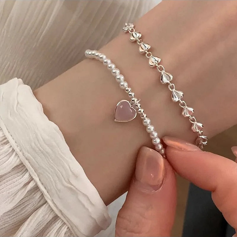 Small Round Pearl Bracelets