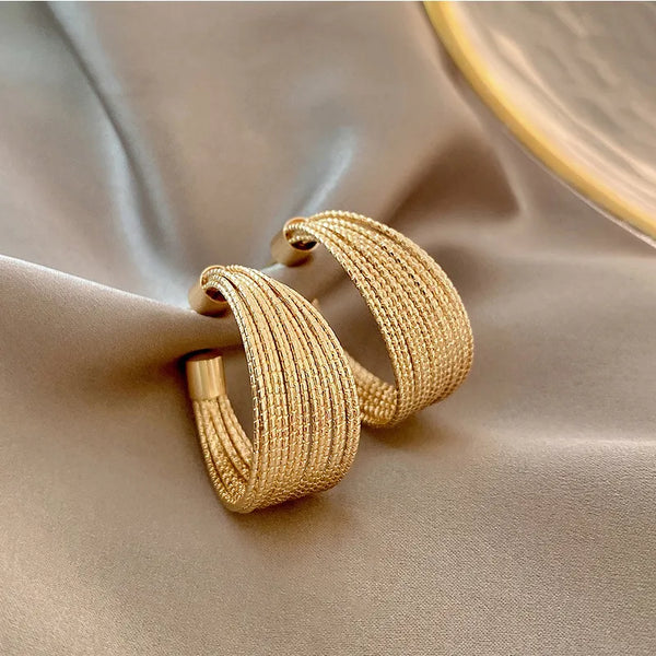 Retro Exaggerated Multilayer Stud Earrings