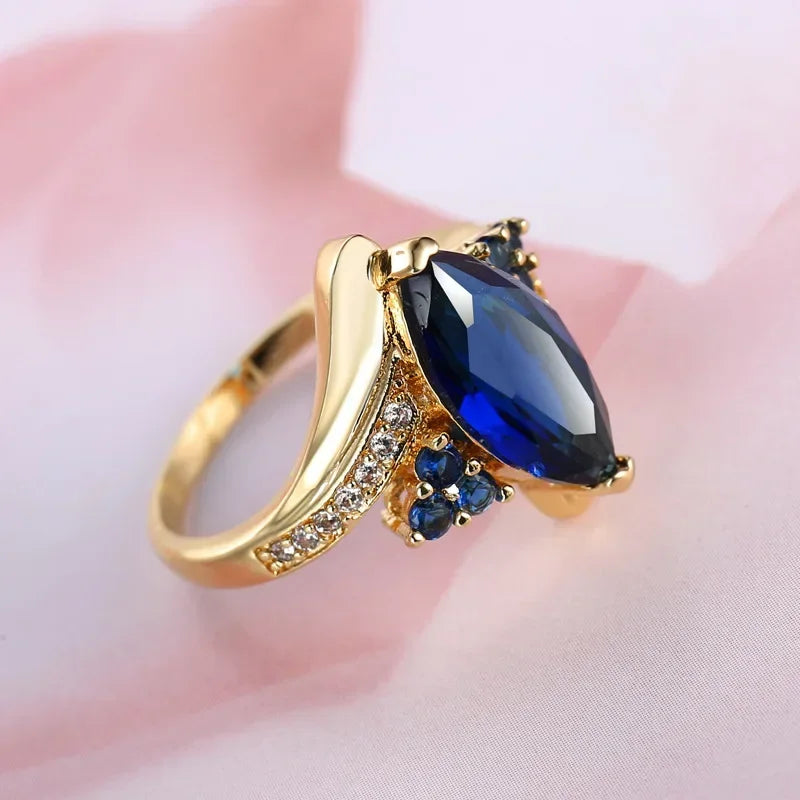 Amethyst Flower Rings
