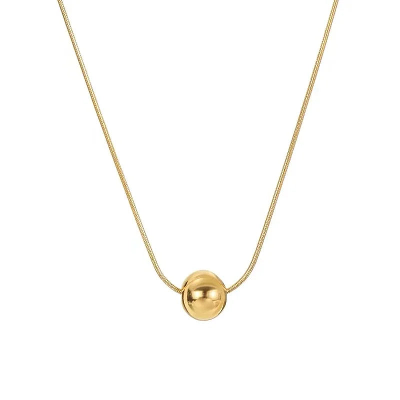 Ball Pendant  Short Necklace