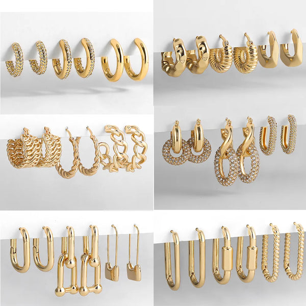 Big Small Hoop Earrings
