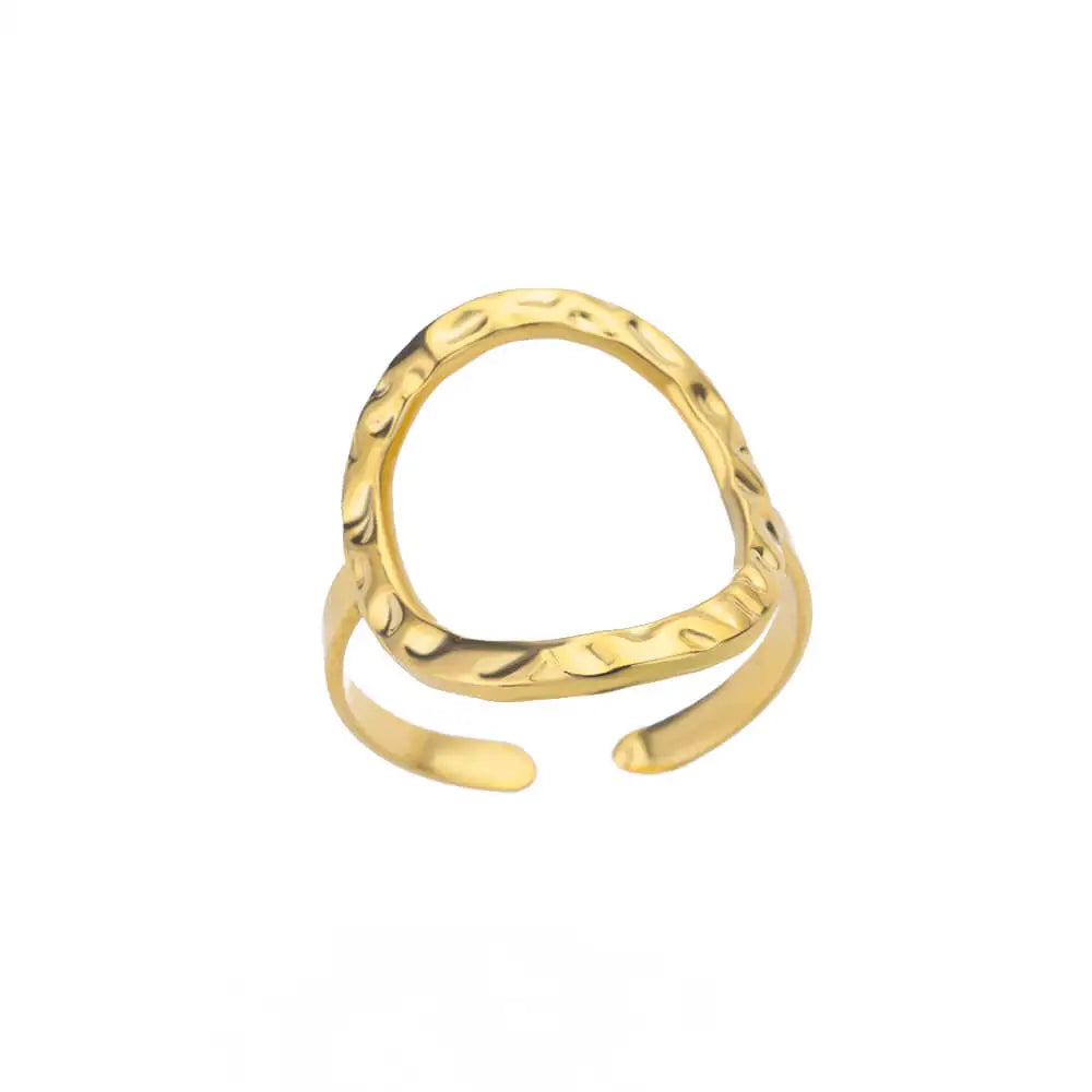 Irregular Hollow Opening Ring