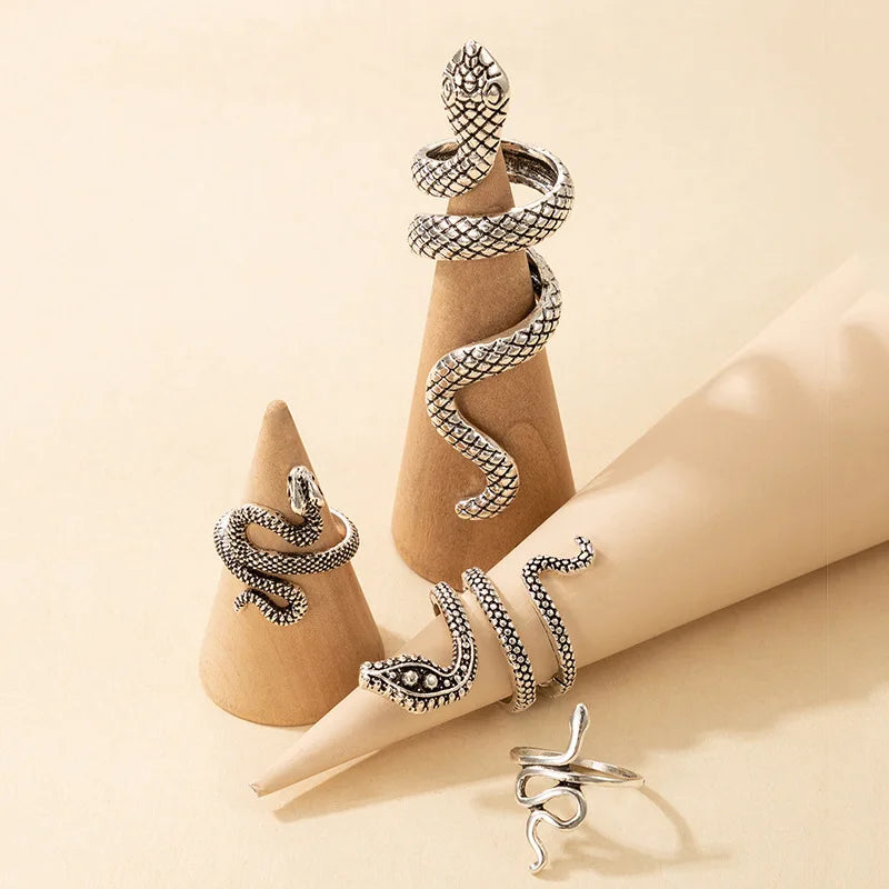 Vintage Long Snake Ring