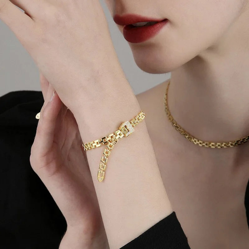 Crystal Belt Ring