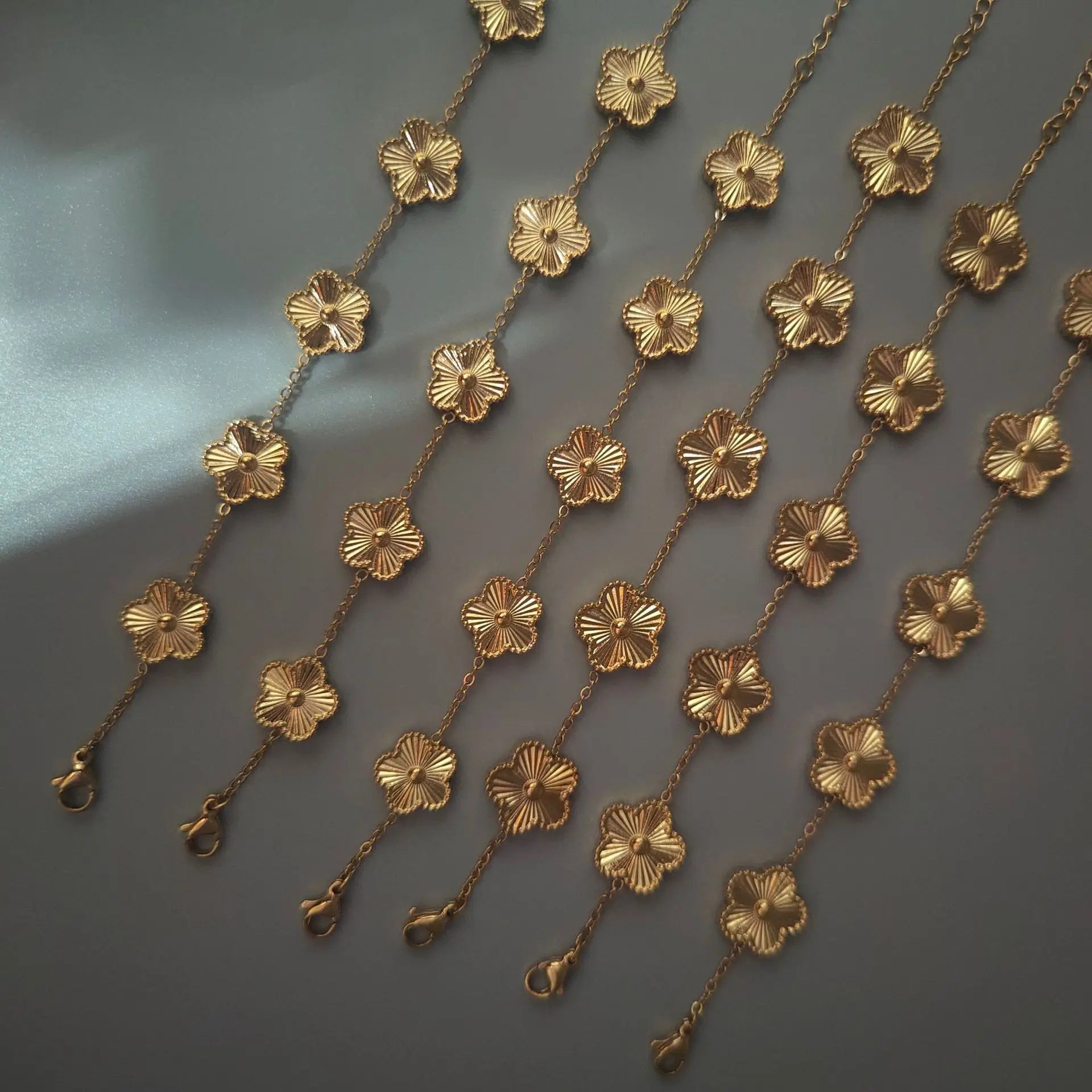 Plum Blossom Plant Five Leaf Flower Bracelet
