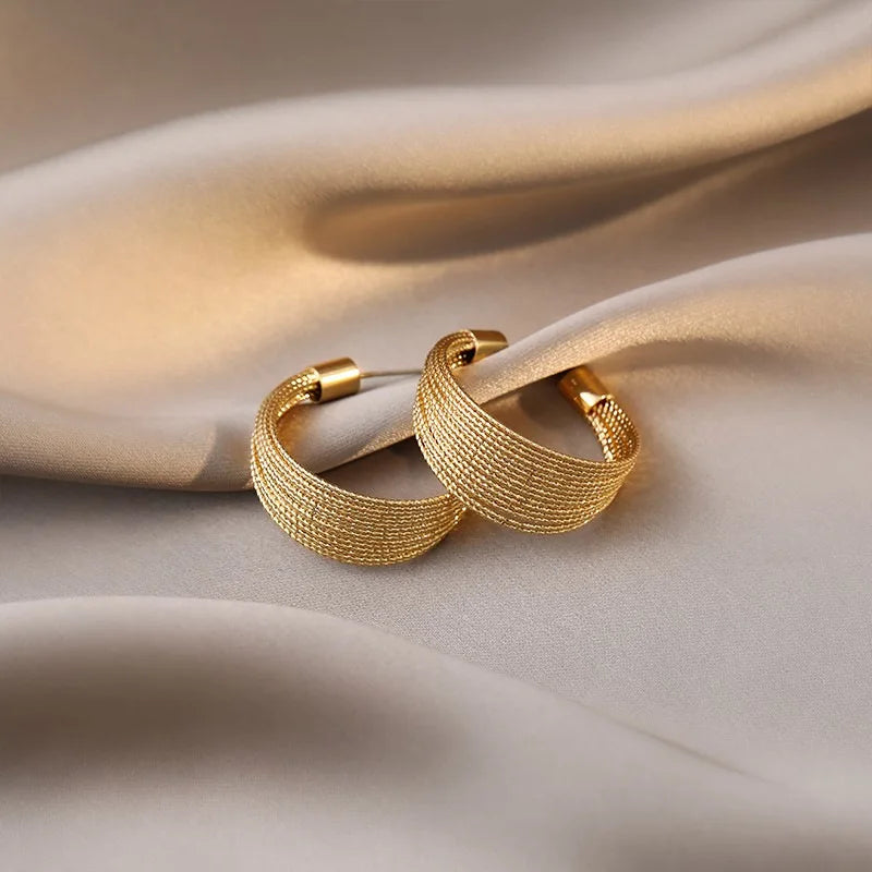 Retro Exaggerated Multilayer Stud Earrings
