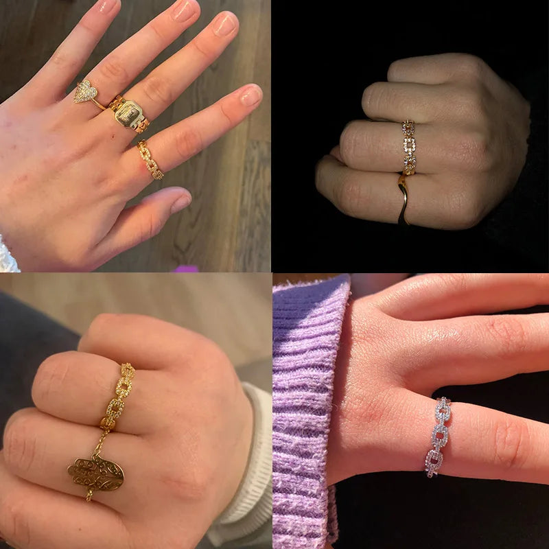Twist Chain Open Rings