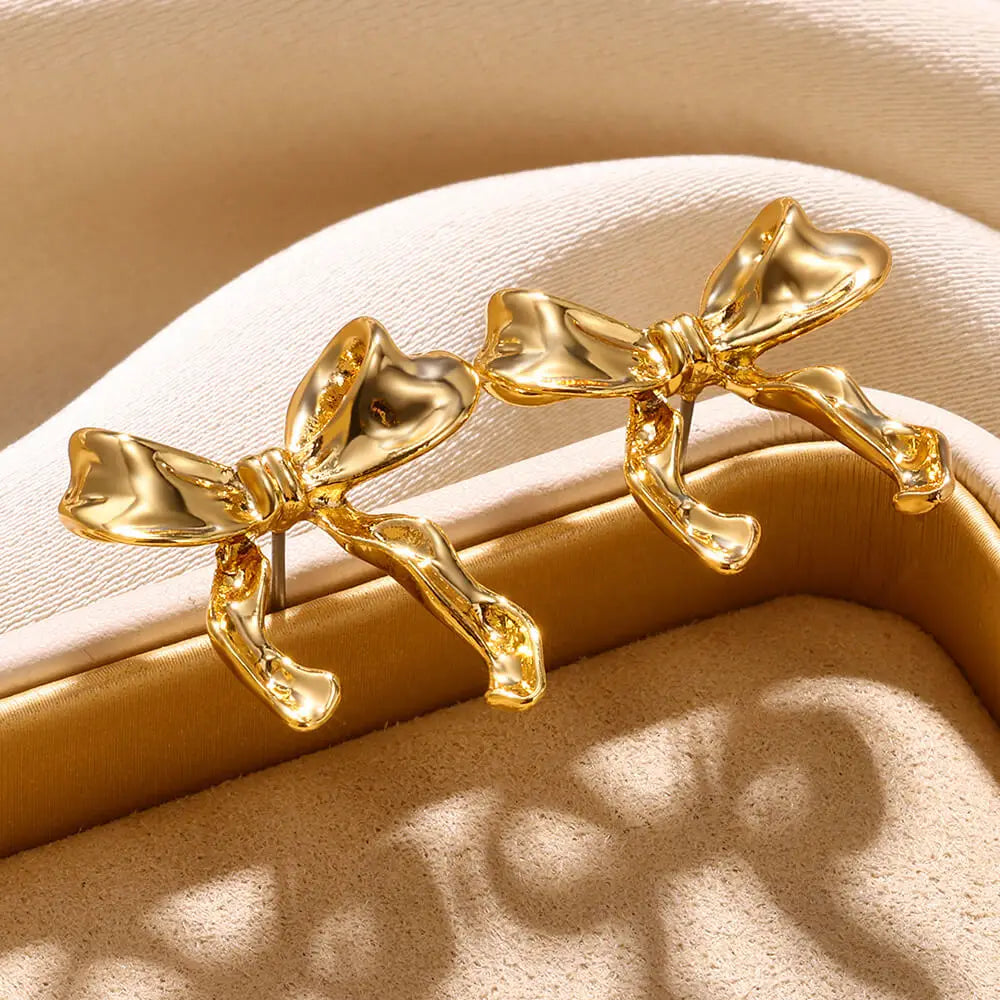 Bow Stud Nail Earring