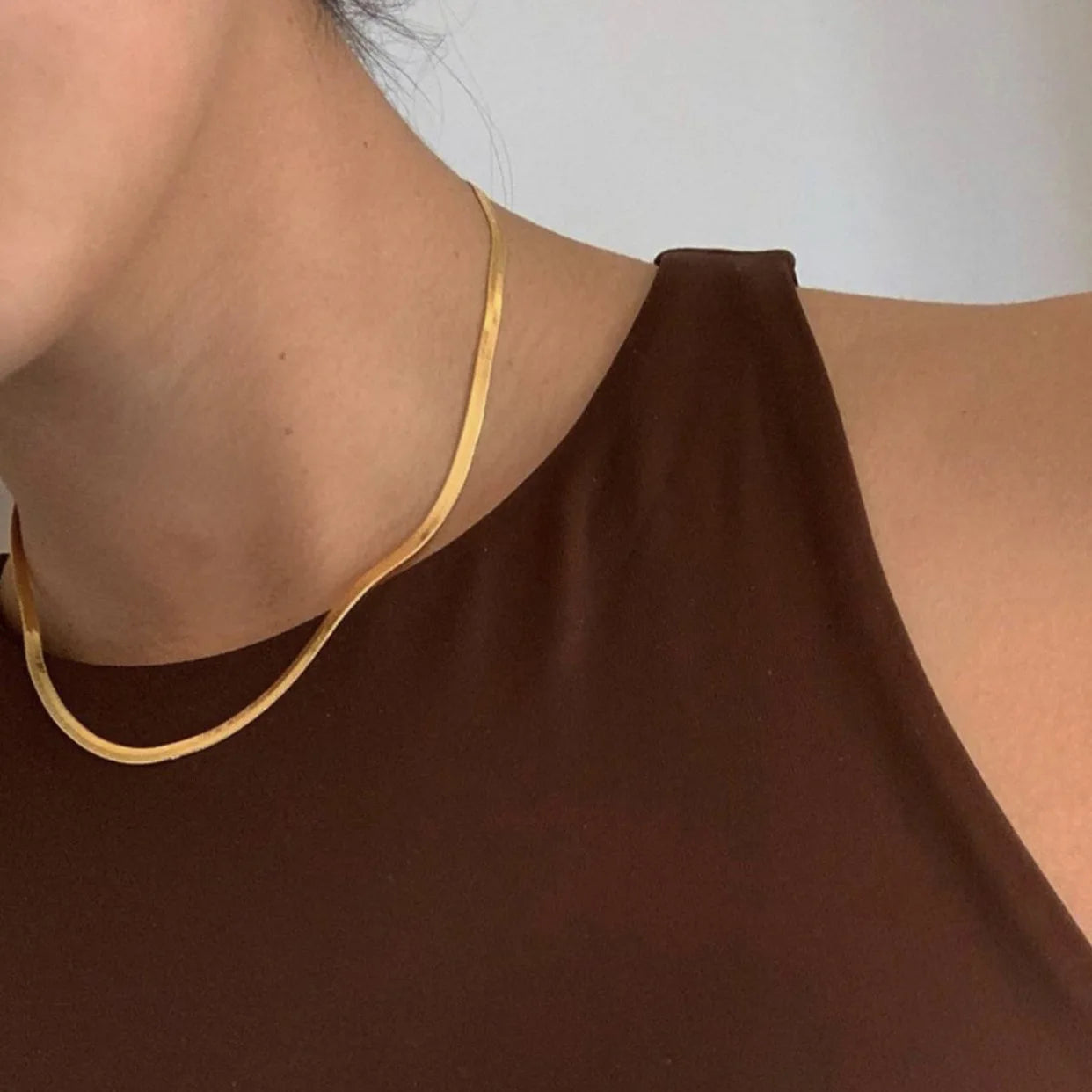 Blade Necklace Snake Bone Chain