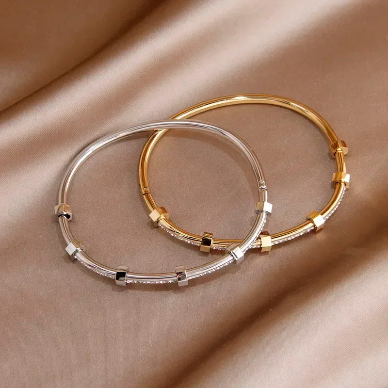 Classic Stainless Steel Open bracelets