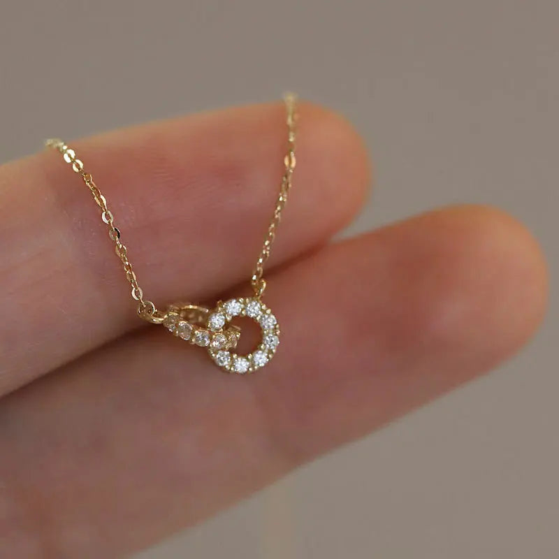Pavé Crystal Geometry Necklace