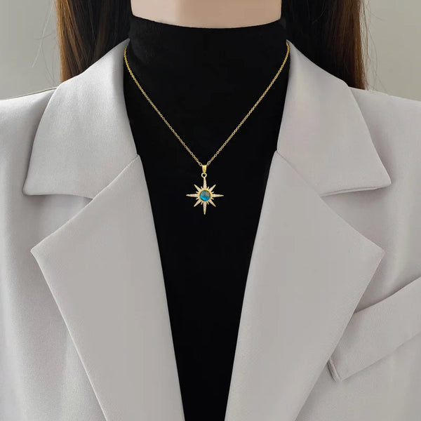 Exquisite Starry Planet Zircon Necklace