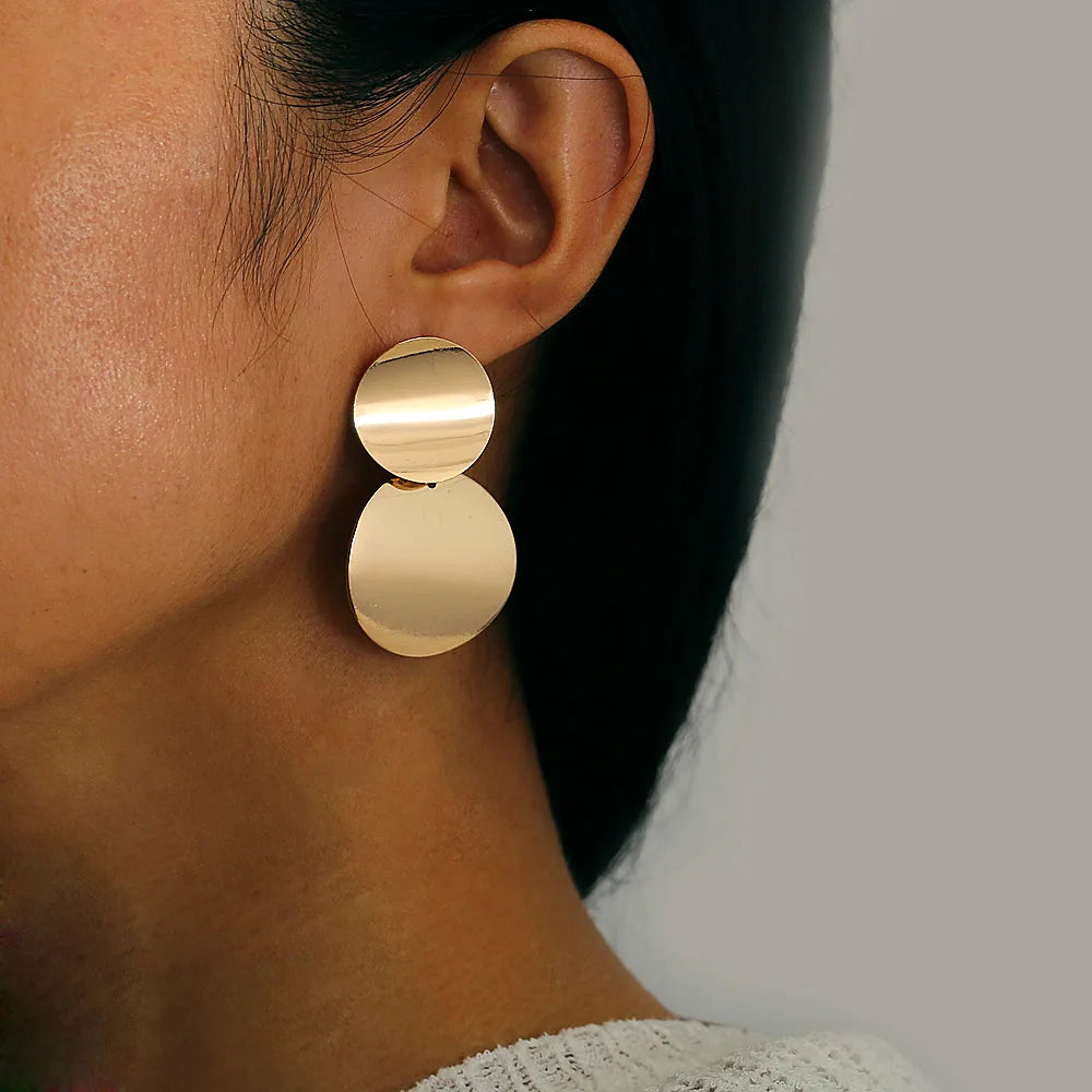 Spiral Twist Knot Rock Earrings