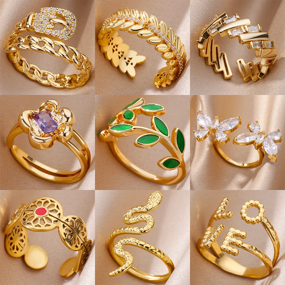 Zircon Flower Ring
