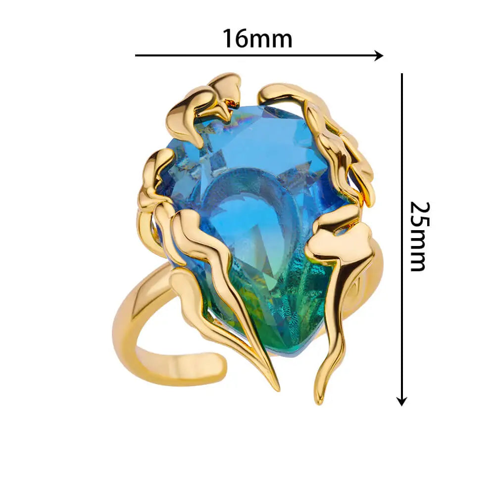 Flame Drop Rings