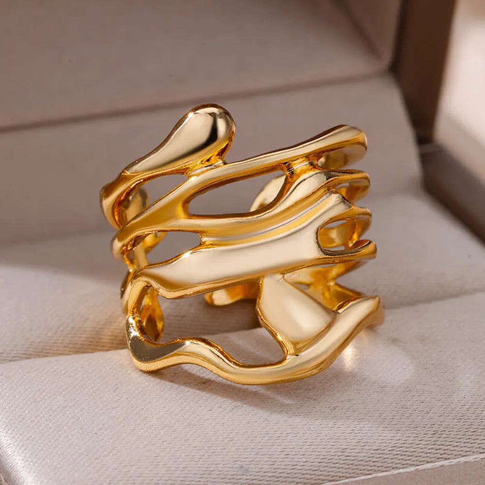 Hollow Wide Ring