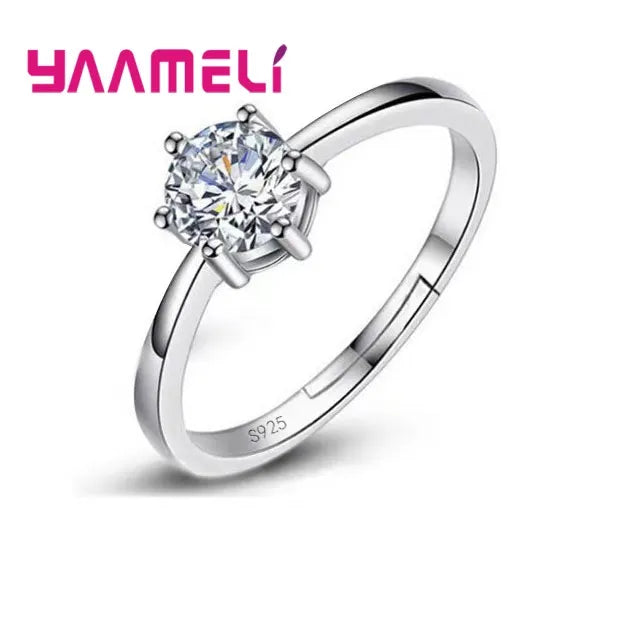 Austrian Crystal Engagement Proposal Ring
