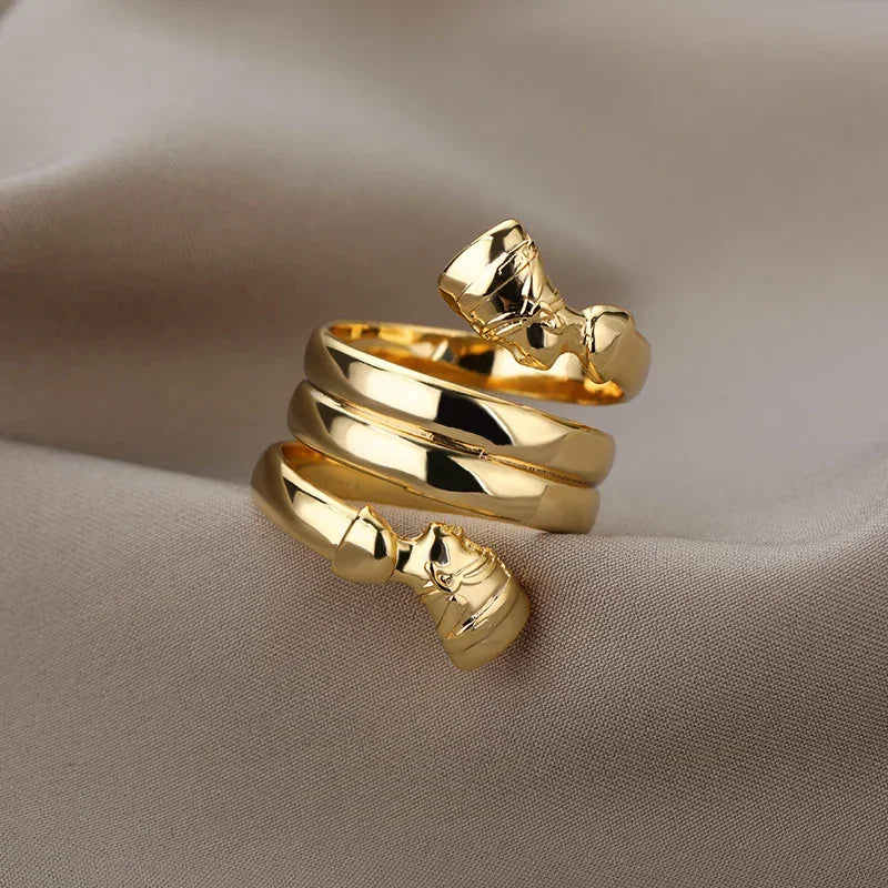 Leopard Head Ring