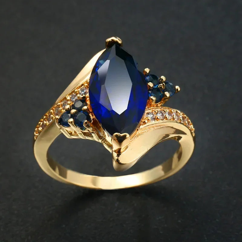 Amethyst Flower Rings