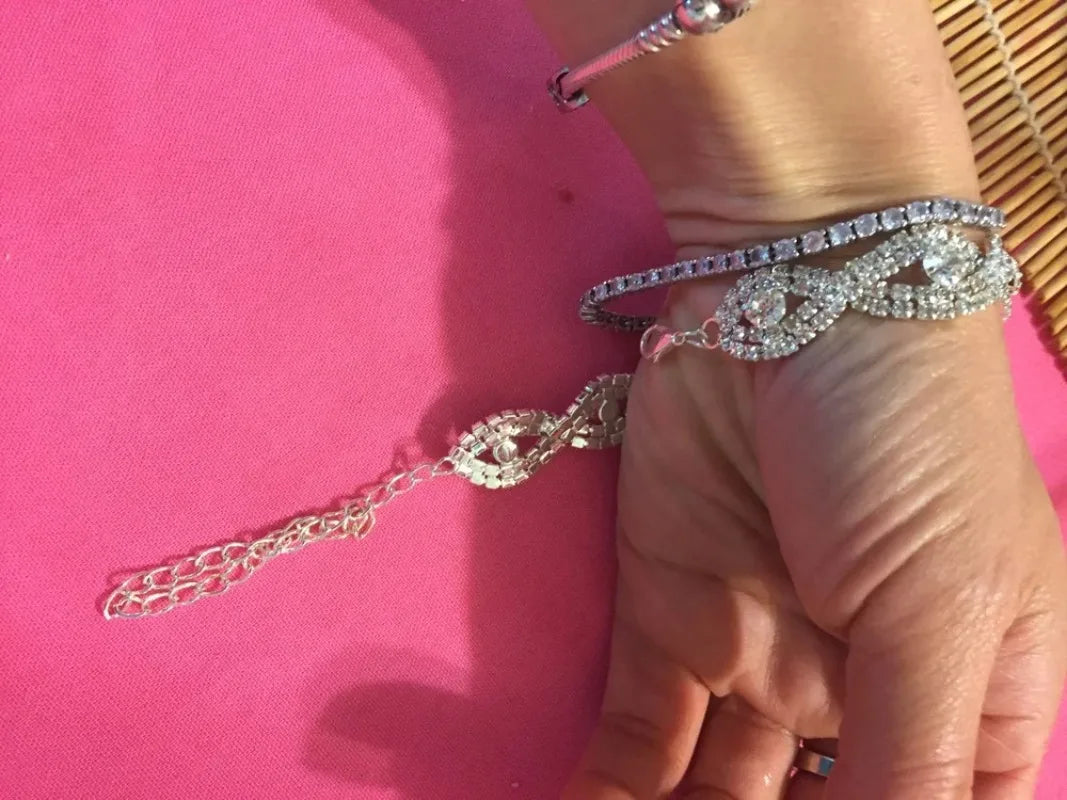 Delysia King Women Elegant Luxury Bracelet Ladies Unlimited Rhinestone