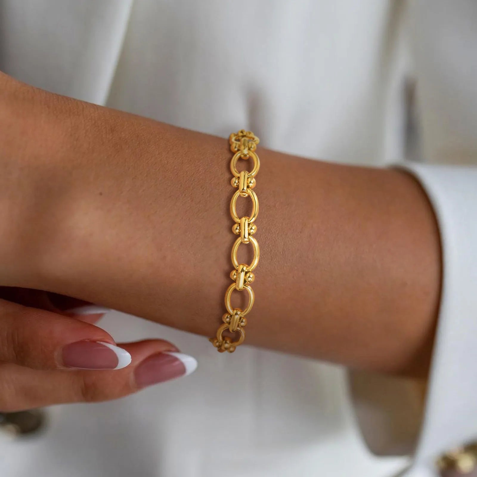 Statement Stainless Steel Chain Bracelet