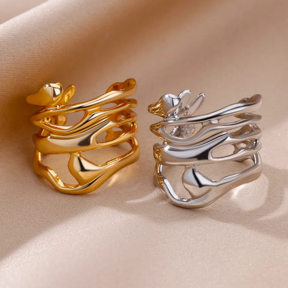 Hollow Wide Ring