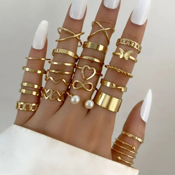 22 Sets Of Rings Butterfly